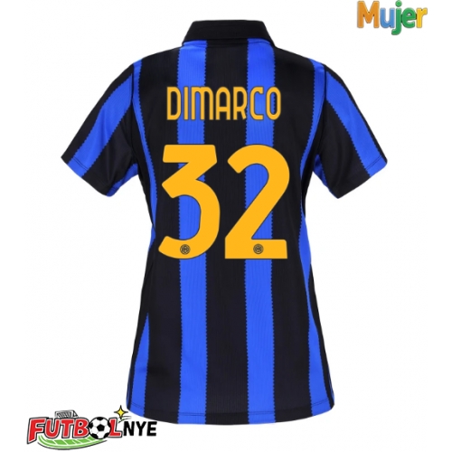 Camiseta Inter Milan Federico Dimarco #32 Primera Equipación para mujer 2026-27 manga corta